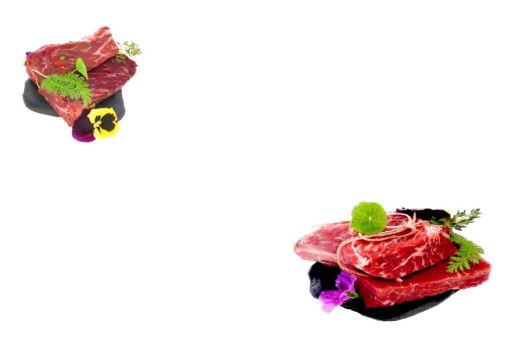 Detail exkluzivního steaku Black Angus